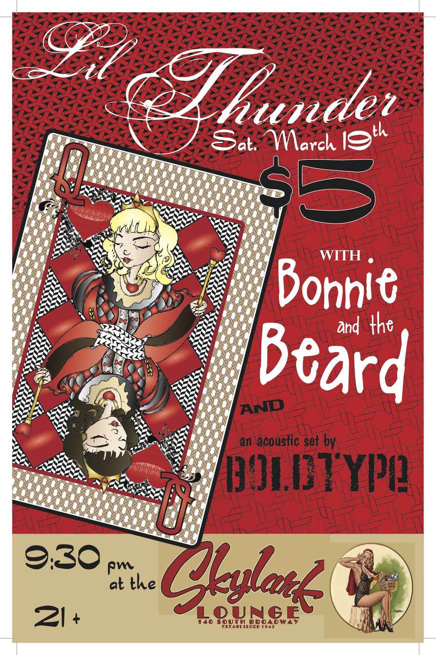 Lil Thunder band promo poster printed by Superior Printing